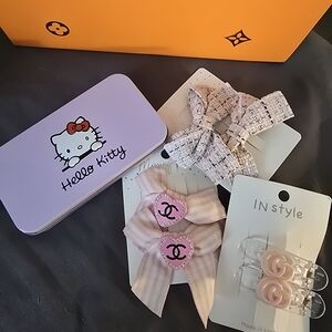 Hello Kitty Hair Accessories Set - Pink and Cream